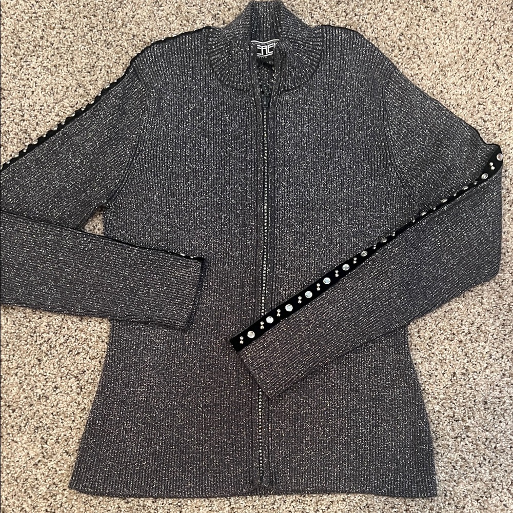 Berek cardigan sweater size large / XL sparkly bling